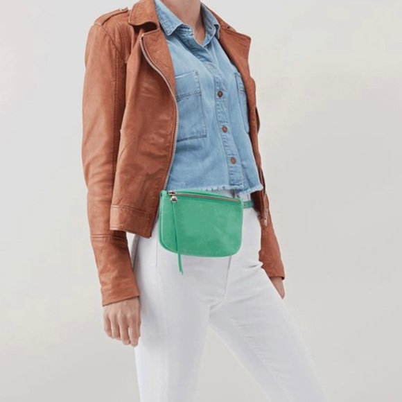Hobo Saunter Leather Belt Bag Mint Green - Picture 2 of 14